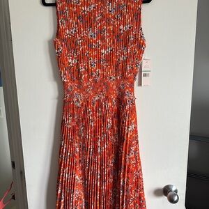 Nanette Lepore Orange Floral Dress